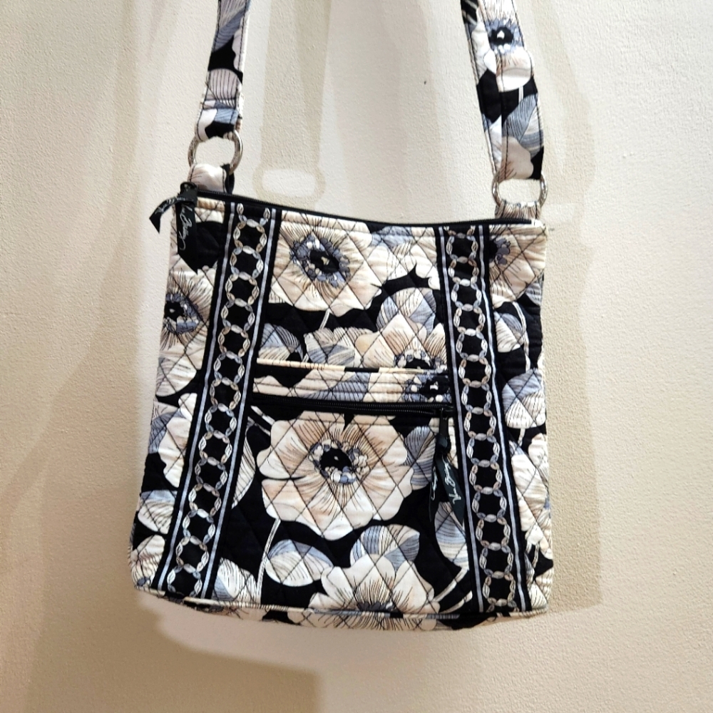 Vera Bradley Black and White Geometric Crossbody Bag